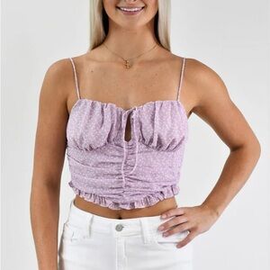 Cotton Candy LA Lavender butterfly top